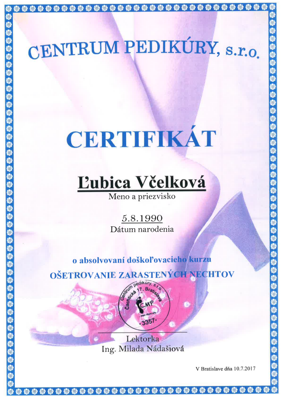 Certifikát 01